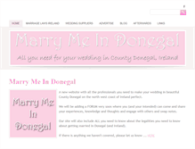 Tablet Screenshot of marrymeindonegal.com